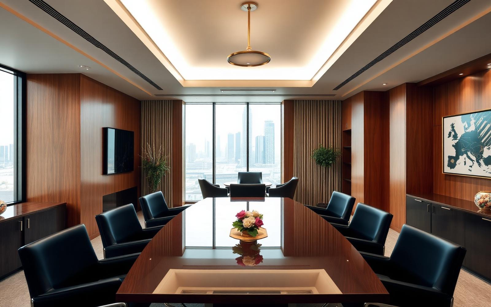 Al Burraq Real Estate meeting room in Business Bay, Dubai